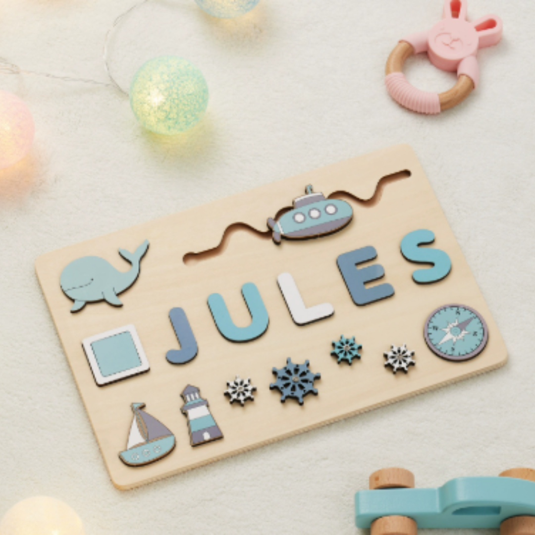 Personalized Puzzle Educational Toy Toddlers Name Puzzle