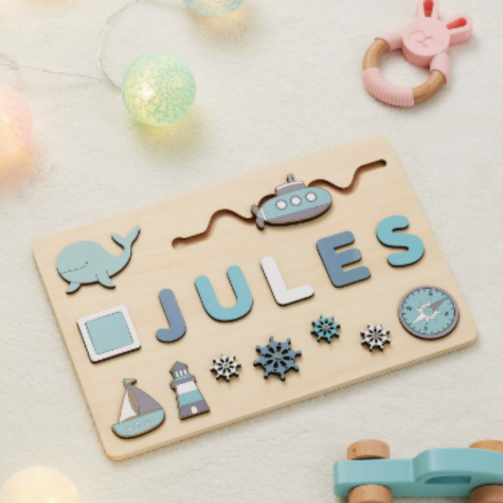 Personalized Puzzle Educational Toy Toddlers Name Puzzle