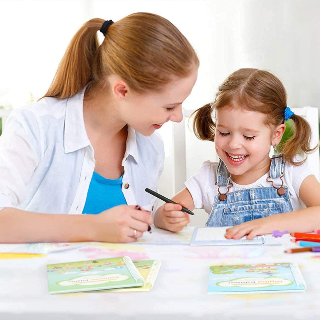 Practice Copybook Alphabet Number Drawing Math Workbook