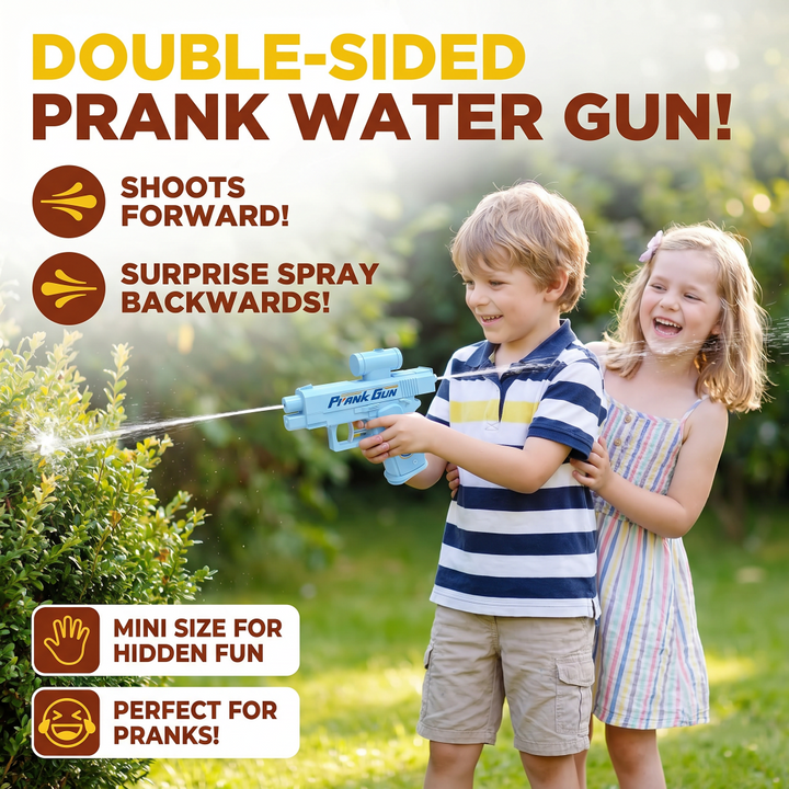Prank Water Gun Kids Toy Double Sided Splash Shooter
