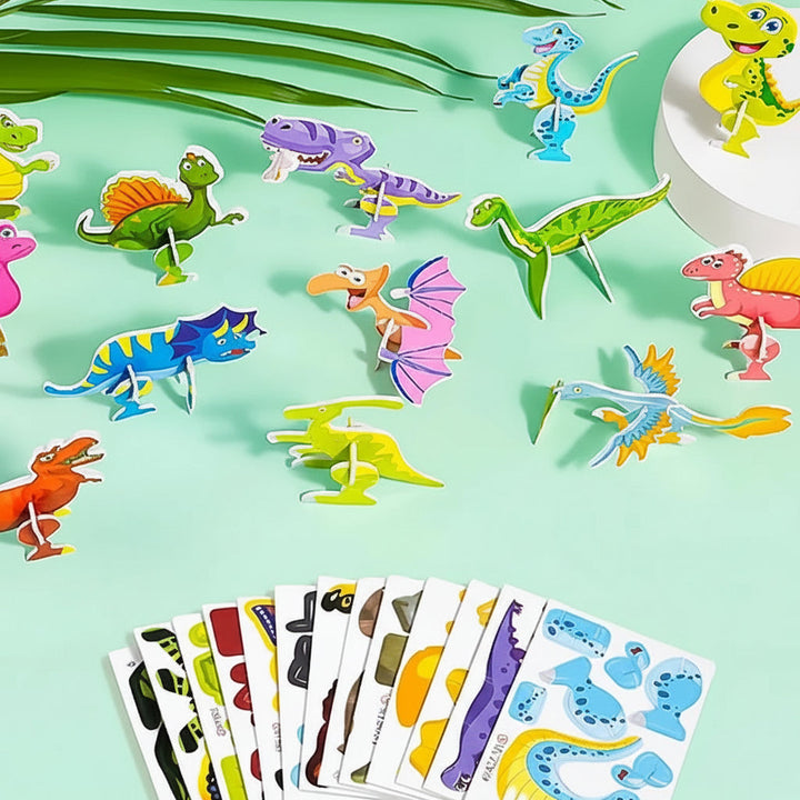 Kids 3D Cartoon Puzzle Set Animal Educational Toy