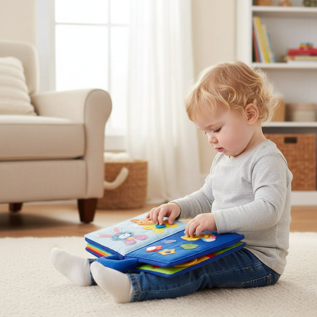 Quiet Book Montessori Fabric Learning Montessori Activity Book
