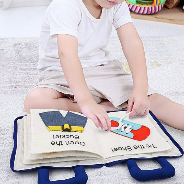 Quiet Book Montessori Fabric Learning Montessori Activity Book