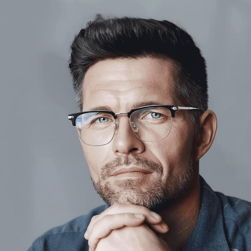 Reading Glasses Computer Titanium Frame Matte Design