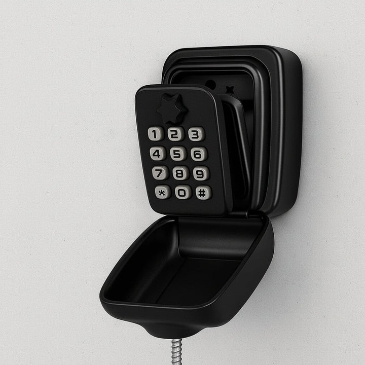Key Lock Box Wall Mounted Outdoor Waterproof Combination Safe
