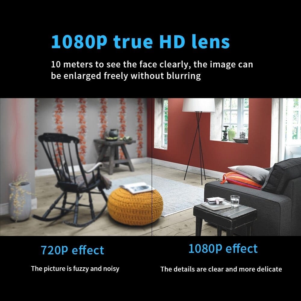 Security Camera Wireless Mini Night Vision Indoor HD Monitor
