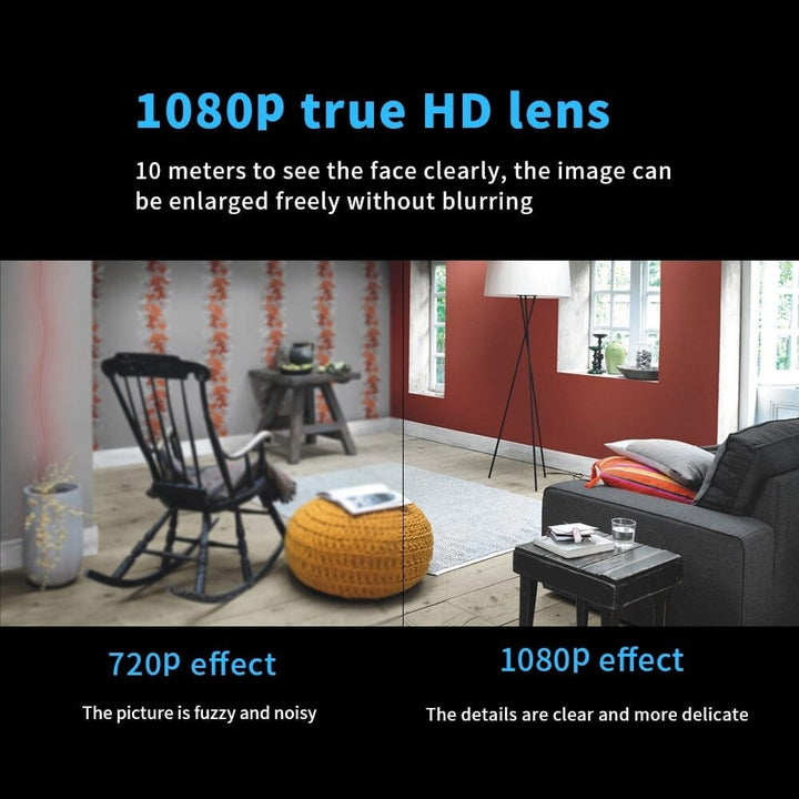 Security Camera Wireless Mini Night Vision Indoor HD Monitor