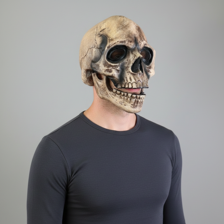 Halloween Costume Mask Skull Moving Jaw Cosplay Accessory
