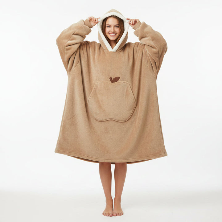 Snuggie Wearable Blanket Hooded Cozy Winter Hooded Throw