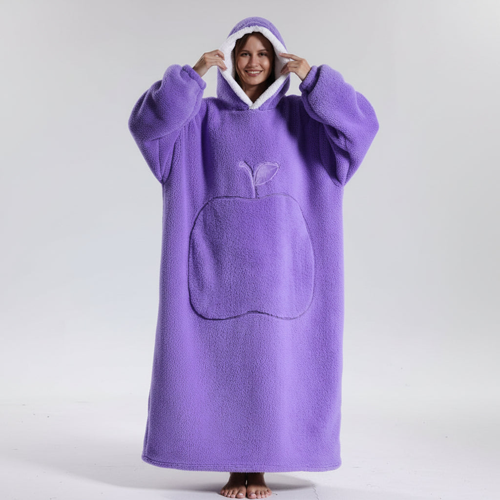 Snuggie Wearable Blanket Hooded Cozy Winter Hooded Throw