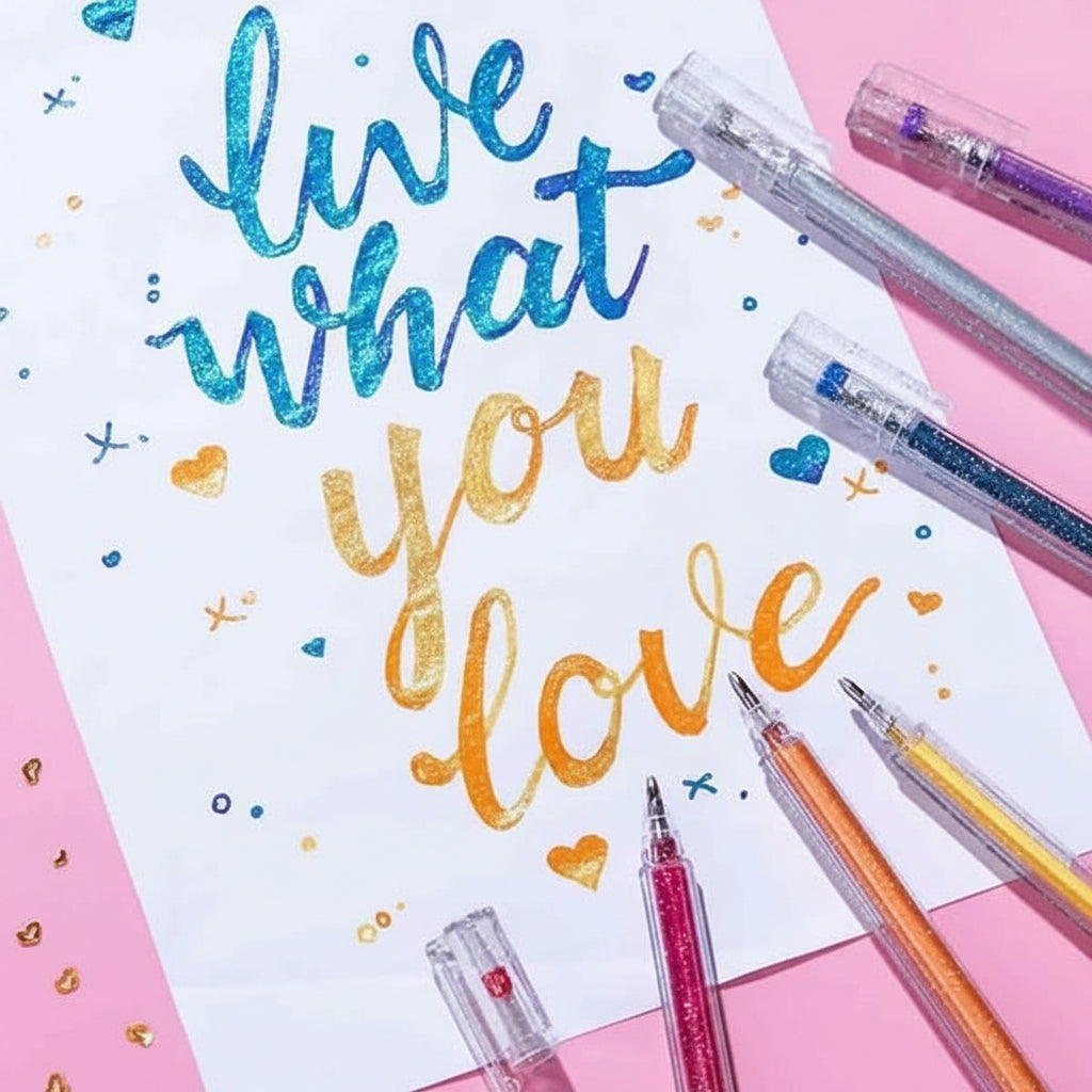 Sparkle Gel Pens Glitter Writing Creative Art Supplies