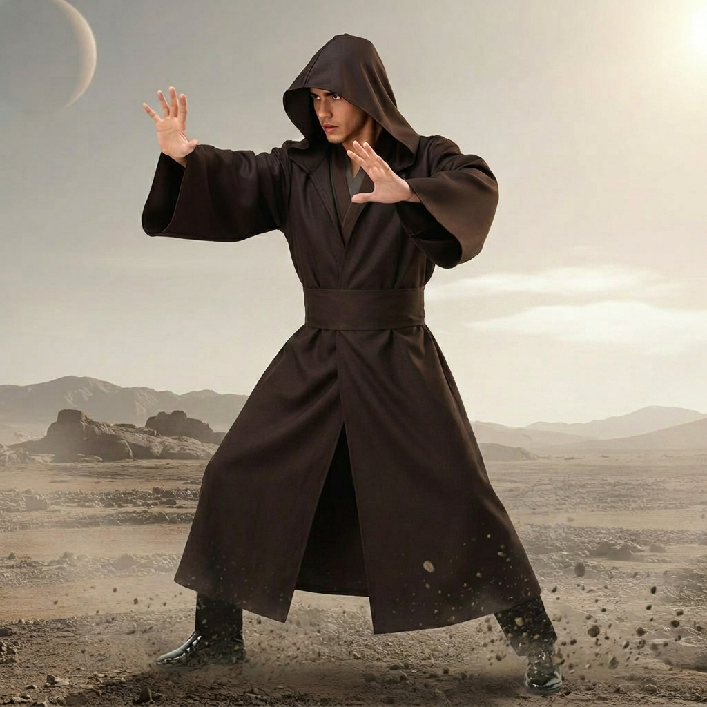 Halloween Costumes Adult Hooded Adventure Star Robe Set
