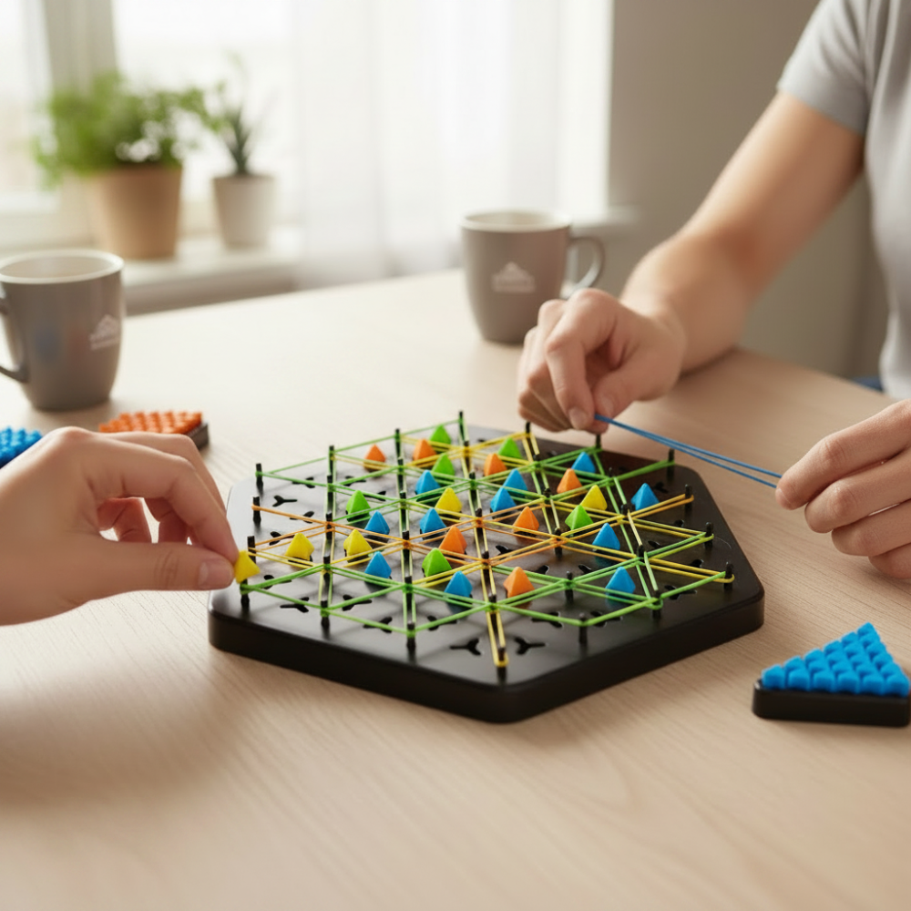 Strategy Board Game Family Indoor Triangle Chess Foldable