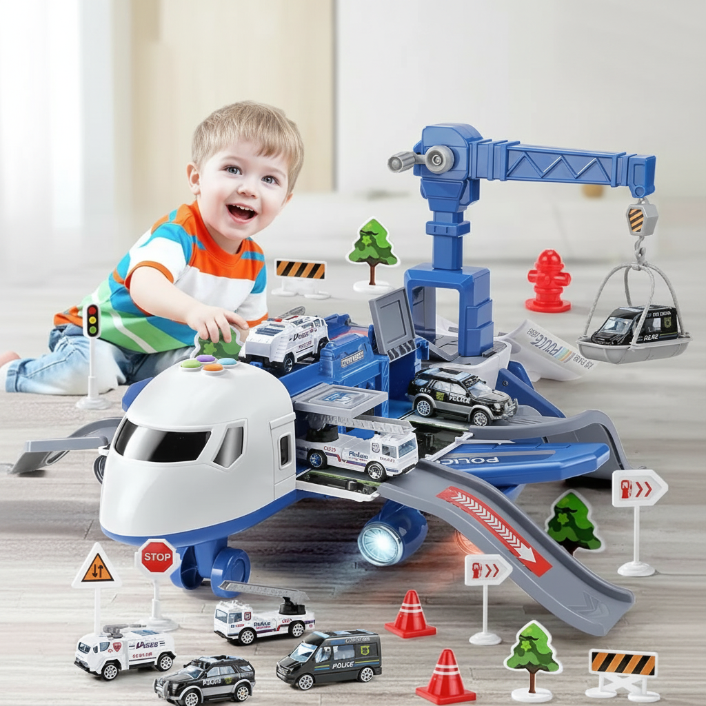 Transformable Airplane Playset Accessories Fun Playtime