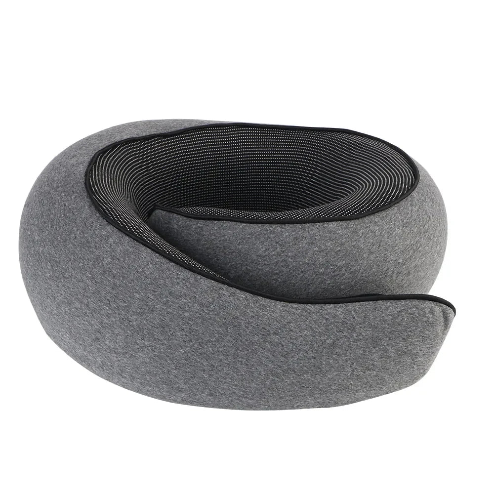 Travel Neck Pillow Memory Foam U-Shaped Neck Roll