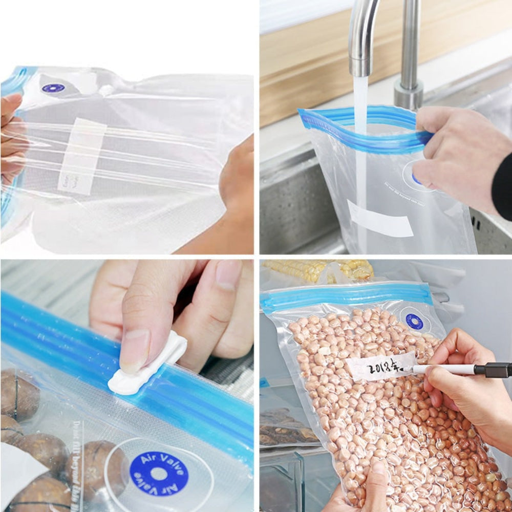Vacuum Seal Bags Food Storage Reusable Kitchen Organizer