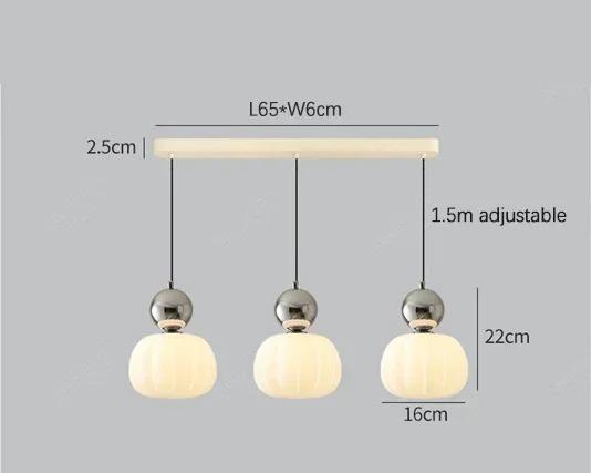 Nordic Pumpkin Pendant Light | Modern LED Ceiling Lamp