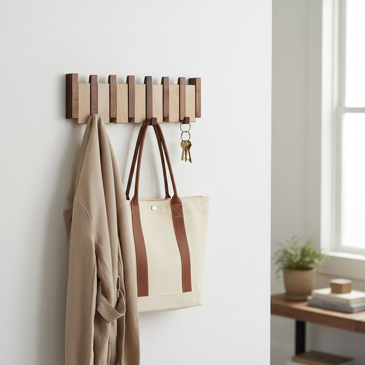 Wall Hook Rack Decorative Wooden