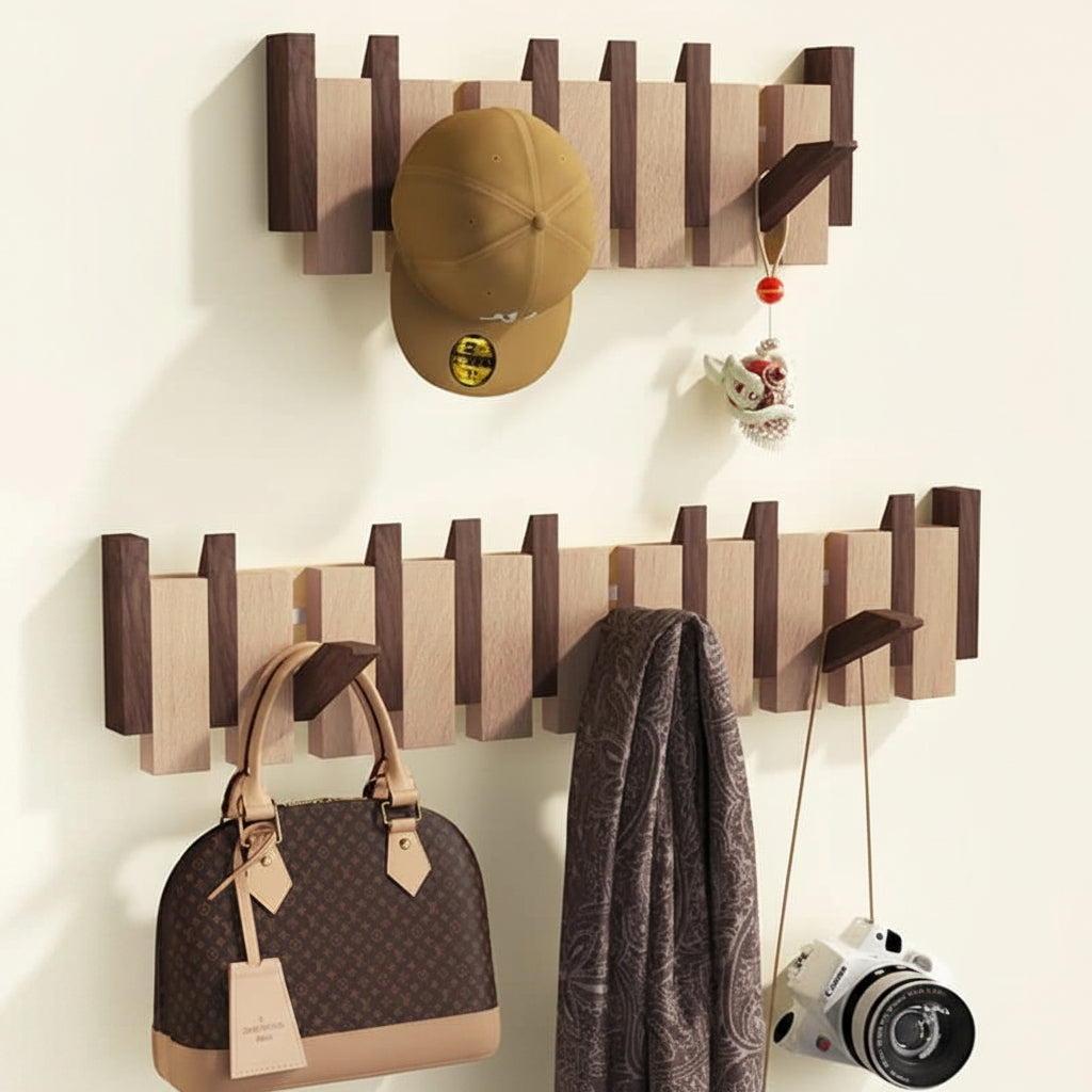 Wall Hook Rack Decorative Wooden