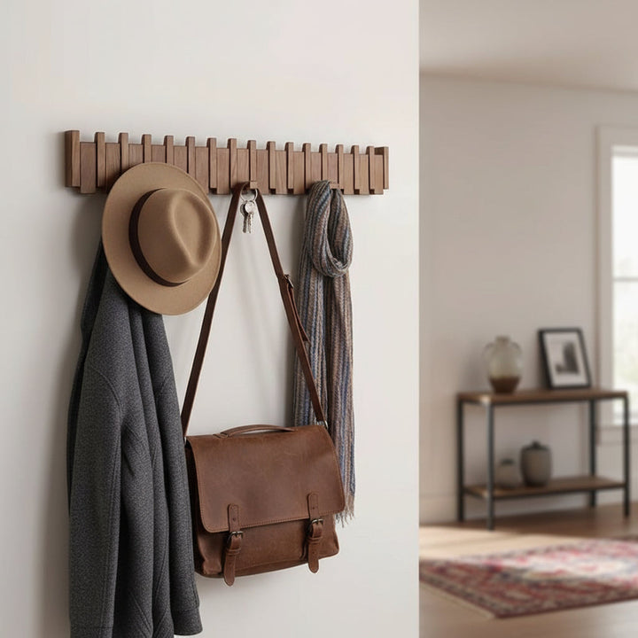 Wall Hook Rack Decorative Wooden