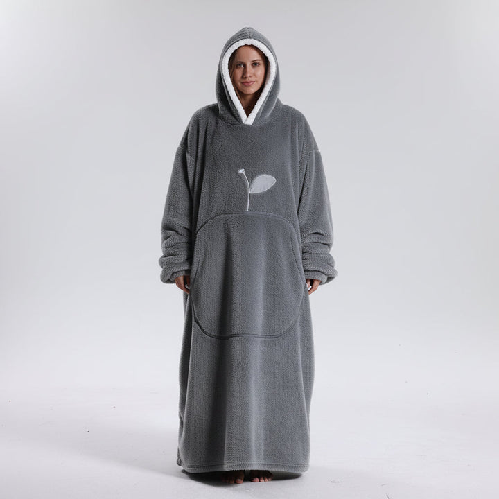 Oversized Hoodie Blanket Adults Soft Wearable Blanket Cold Days