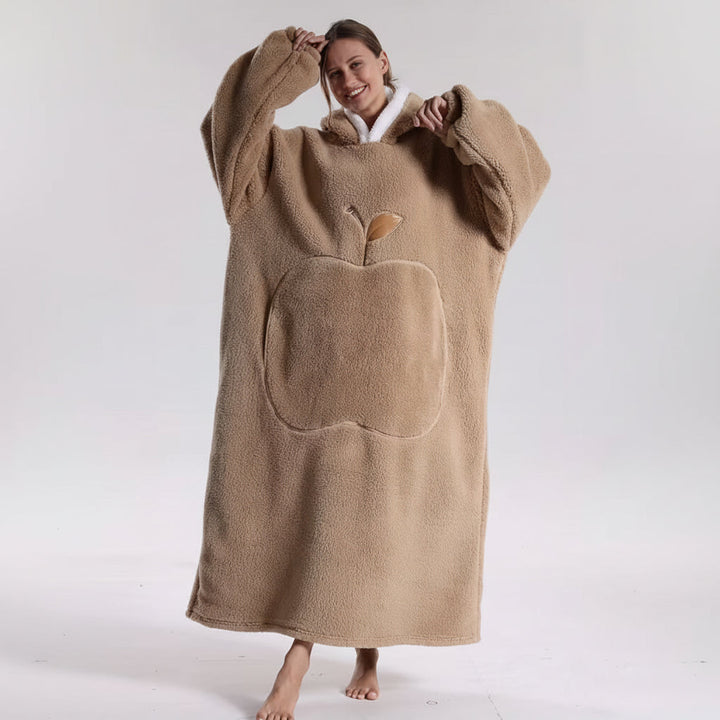 Oversized Hoodie Blanket Adults Soft Wearable Blanket Cold Days