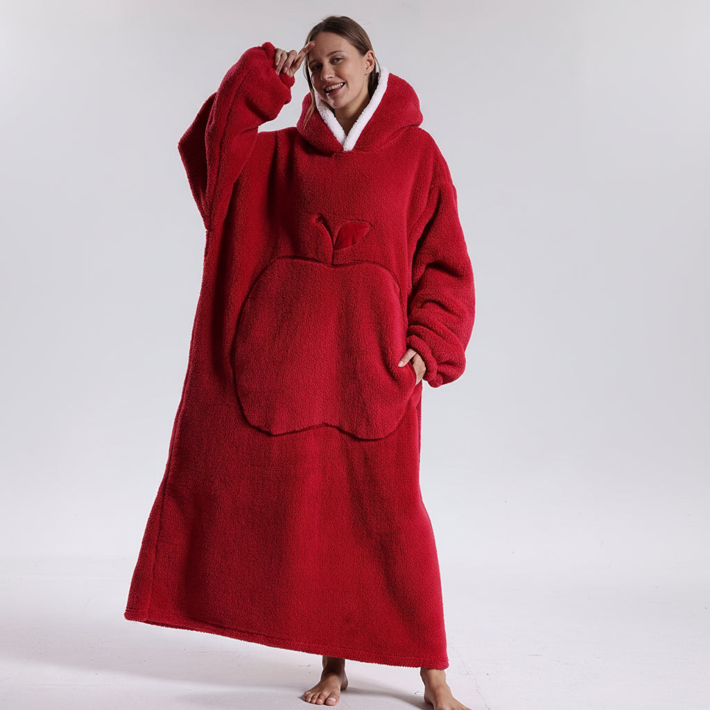 Oversized Hoodie Blanket Adults Soft Wearable Blanket Cold Days