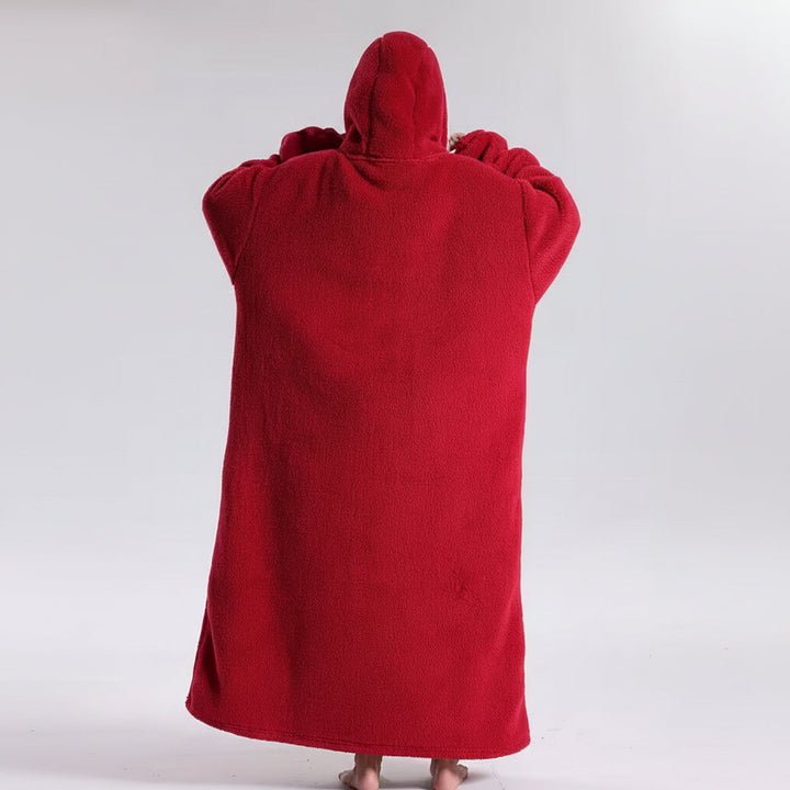 Oversized Hoodie Blanket Adults Soft Wearable Blanket Cold Days