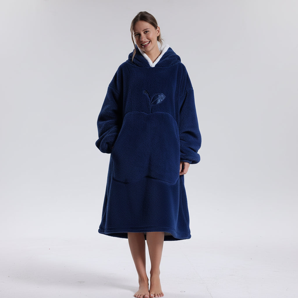Oversized Hoodie Blanket Adults Soft Wearable Blanket Cold Days