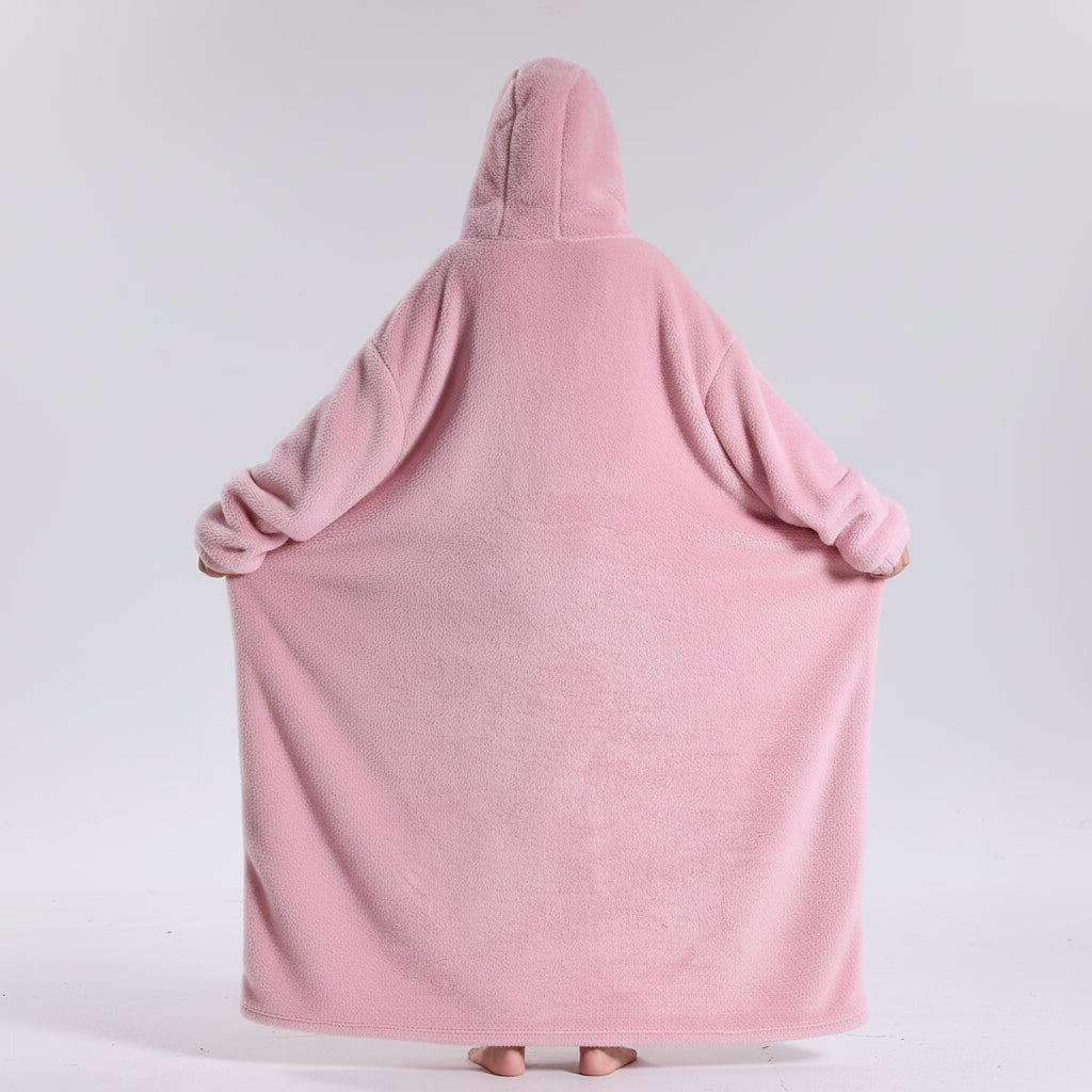 Oversized Hoodie Blanket Adults Soft Wearable Blanket Cold Days