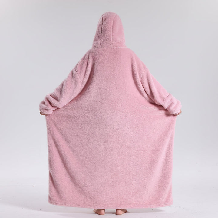 Oversized Hoodie Blanket Adults Soft Wearable Blanket Cold Days