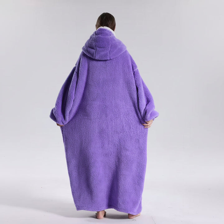 Oversized Hoodie Blanket Adults Soft Wearable Blanket Cold Days