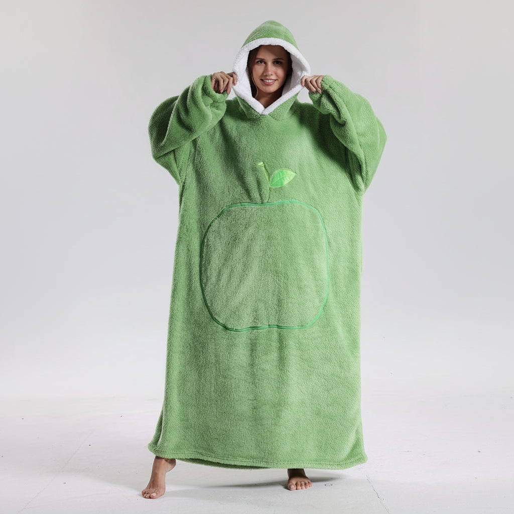Oversized Hoodie Blanket Adults Soft Wearable Blanket Cold Days