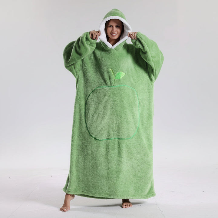 Oversized Hoodie Blanket Adults Soft Wearable Blanket Cold Days
