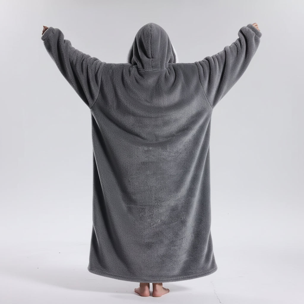 Oversized Hoodie Blanket Adults Soft Wearable Blanket Cold Days