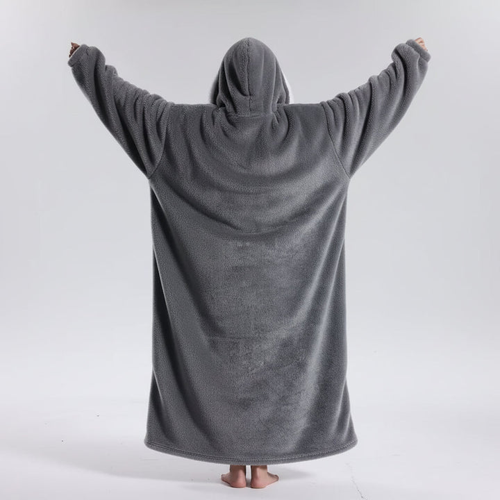 Oversized Hoodie Blanket Adults Soft Wearable Blanket Cold Days
