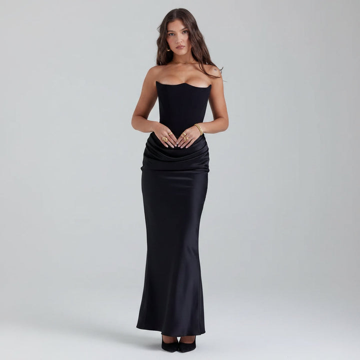Womens Formal Dress Corset Evening Gown