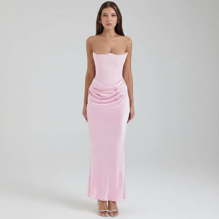 Womens Formal Dress Corset Evening Gown