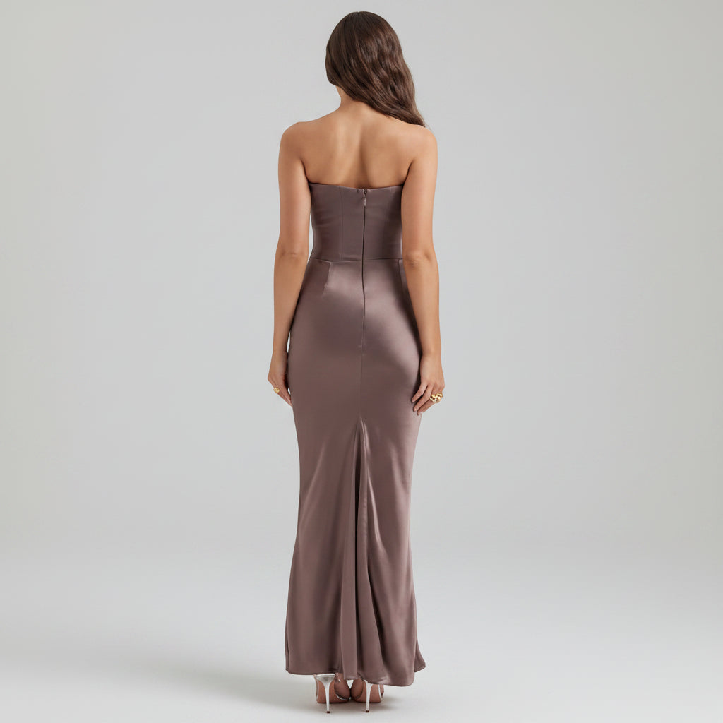 Womens Formal Dress Corset Evening Gown