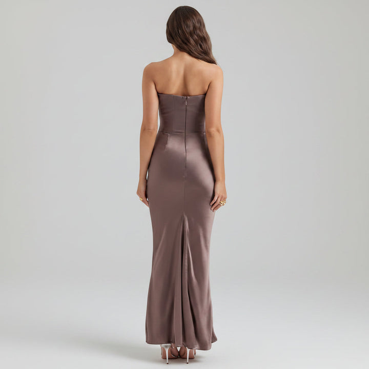 Womens Formal Dress Corset Evening Gown