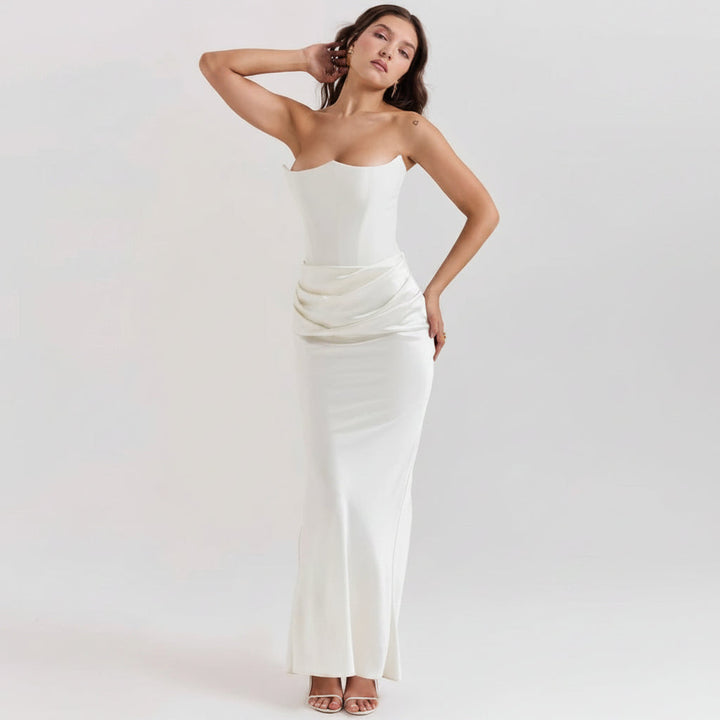Womens Formal Dress Corset Evening Gown