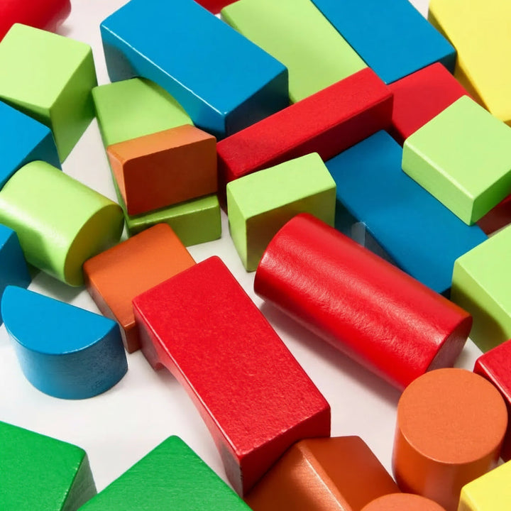 Wooden Building Blocks Set Creative Playtime Fun